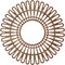 Ekena Millwork Cornelius Wood Fretwork Pierced Ceiling Medallion, Walnut, 16"OD x 6"ID x 3/8"T CMWP16X0375CRWA - alternate 5